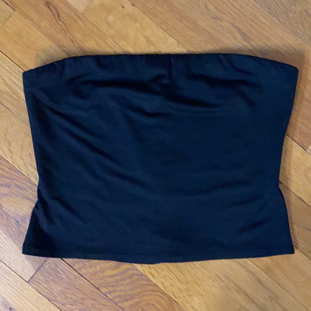 Michel Stephen Black Matte Jersey Tube Top